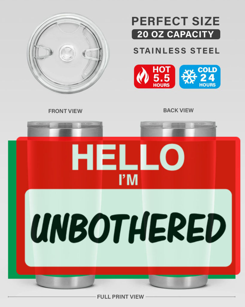 unbothered 14#- black words phrases- Cotton Tank