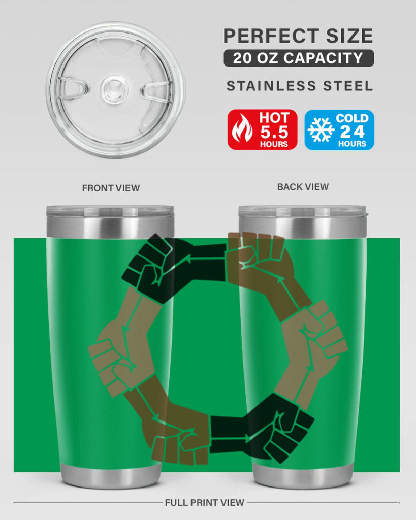 united black power fists 13#- black words phrases- Cotton Tank