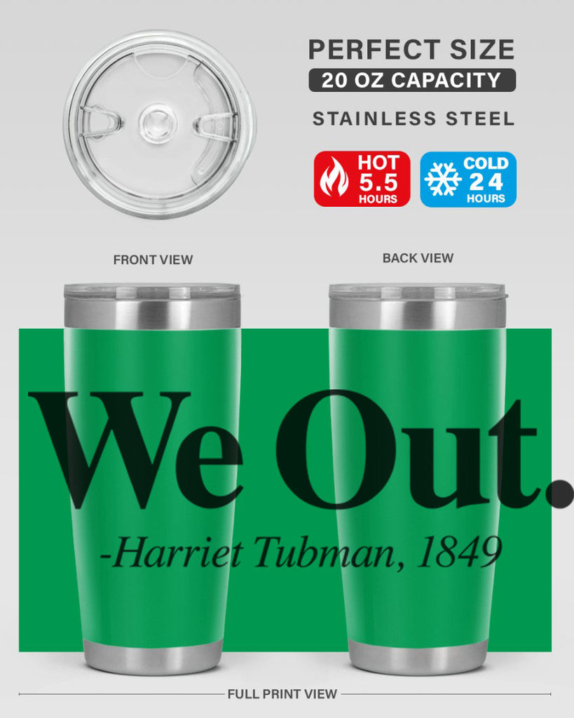 we out harriet tubman 12#- black words phrases- Cotton Tank