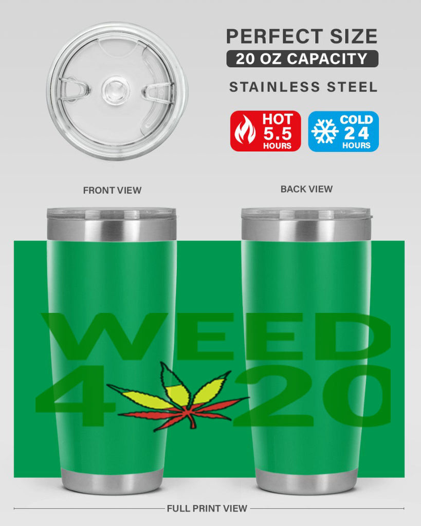 weed 420 cannabis 281#- marijuana- Tumbler