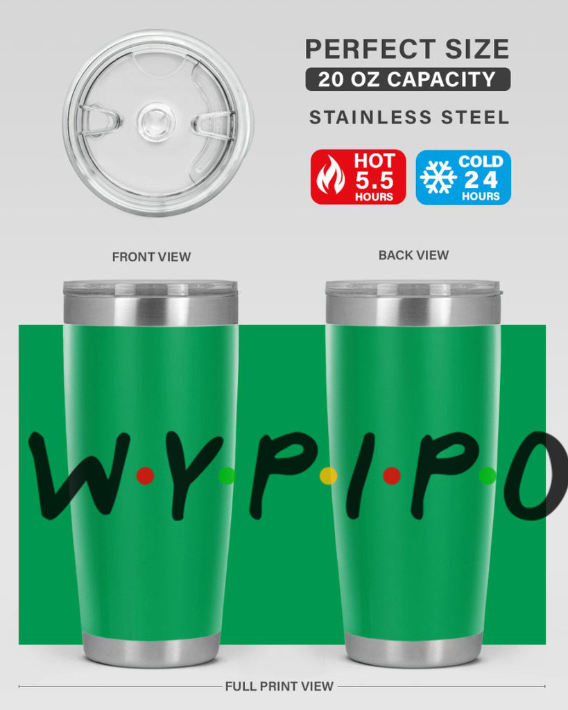 wypipo 7#- black words phrases- Cotton Tank