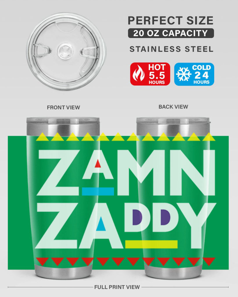 zamn zaddy 1#- black words phrases- Cotton Tank