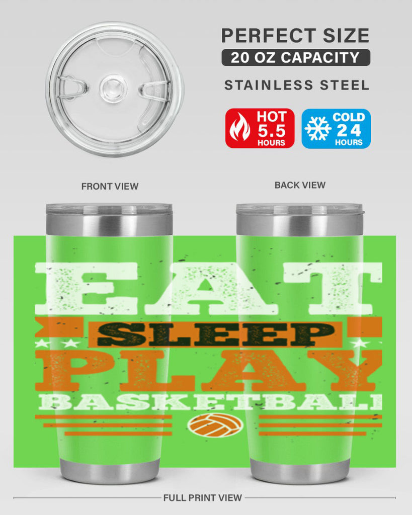 A Eat sleep play volleyball 2334#- basketball- Tumbler