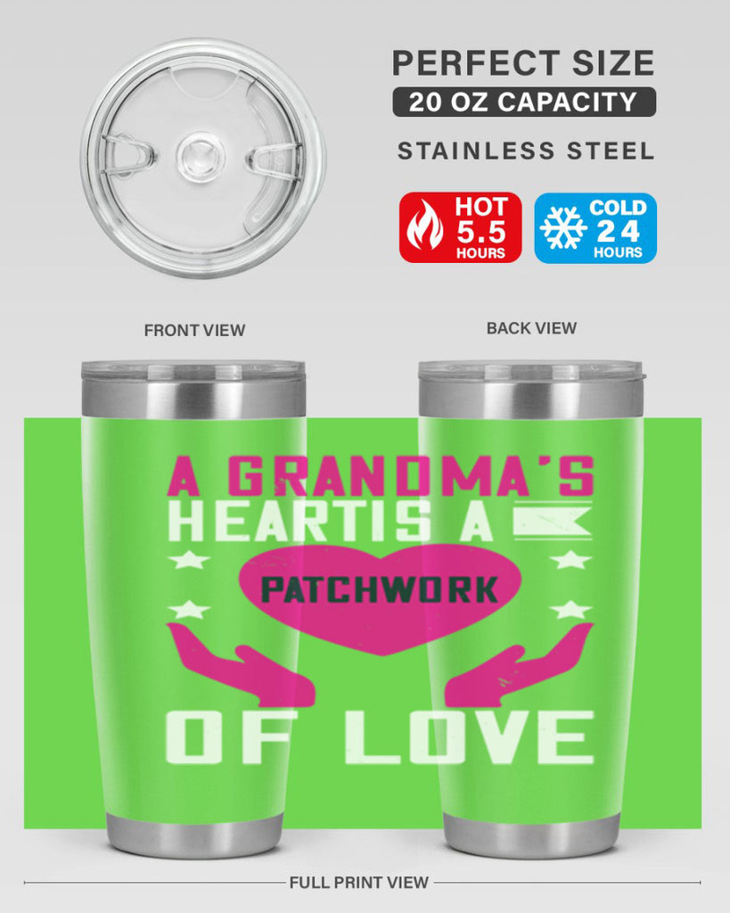 A grandma’s heart is a patchwork of love 86#- grandma - nana- Tumbler