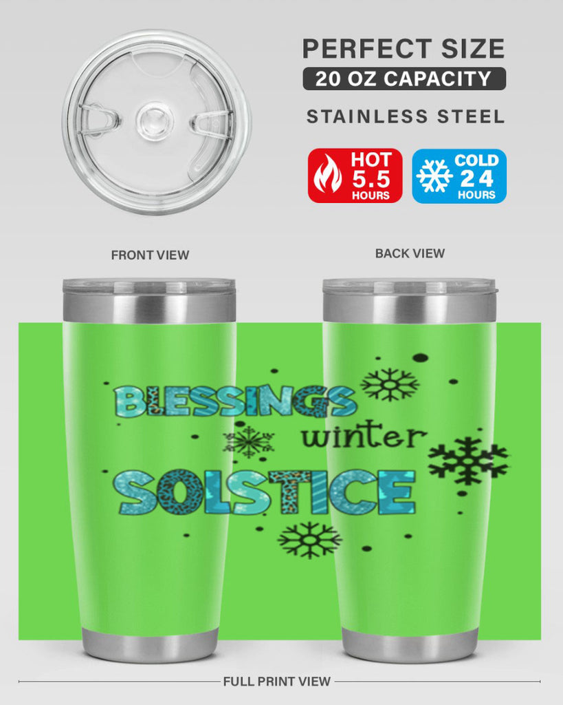 Blessings winter solstice 25#- winter- Tumbler