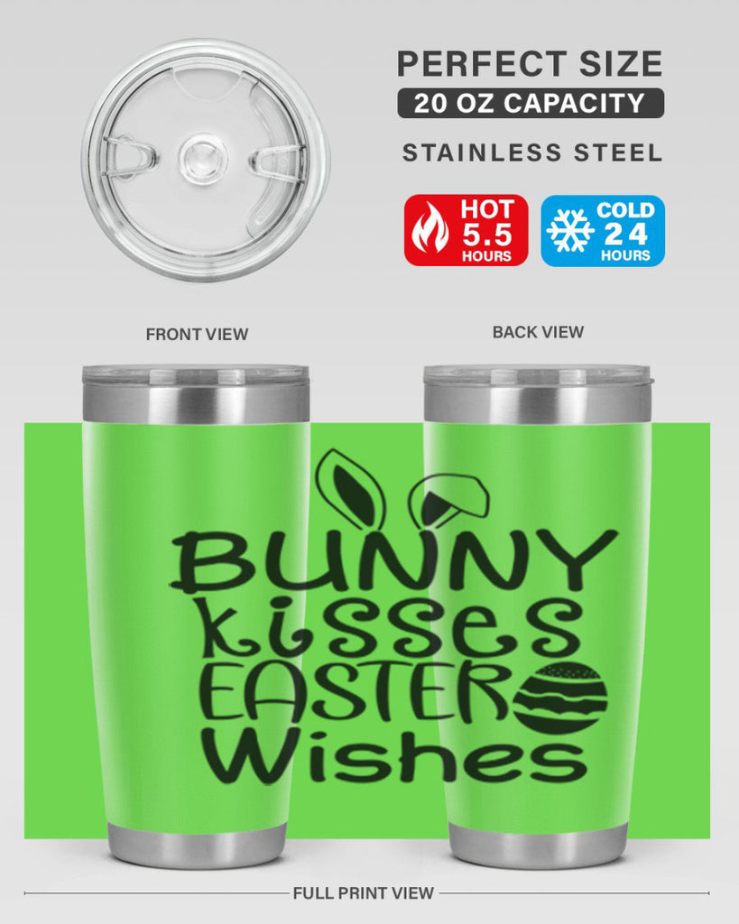 Bunny kisses easter wishes  94#- spring- Tumbler