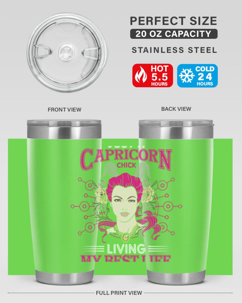 Capricorn chick 193#- zodiac- Tumbler