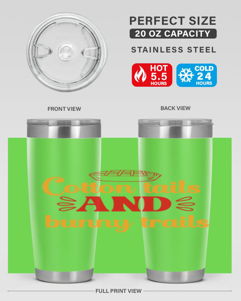Cotton tails and bunny trails 112#- spring- Tumbler