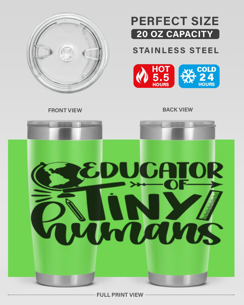 Educator Of Tiny Humans Style 75#- teacher- tumbler
