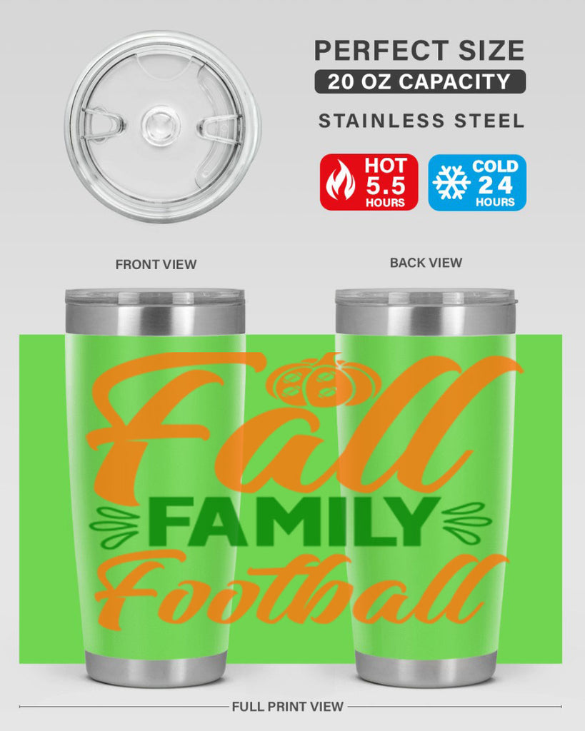 Fall Family Football 98#- fall- Tumbler