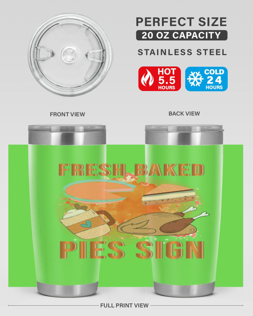 Fresh Baked Pies Sign 187#- fall- Tumbler