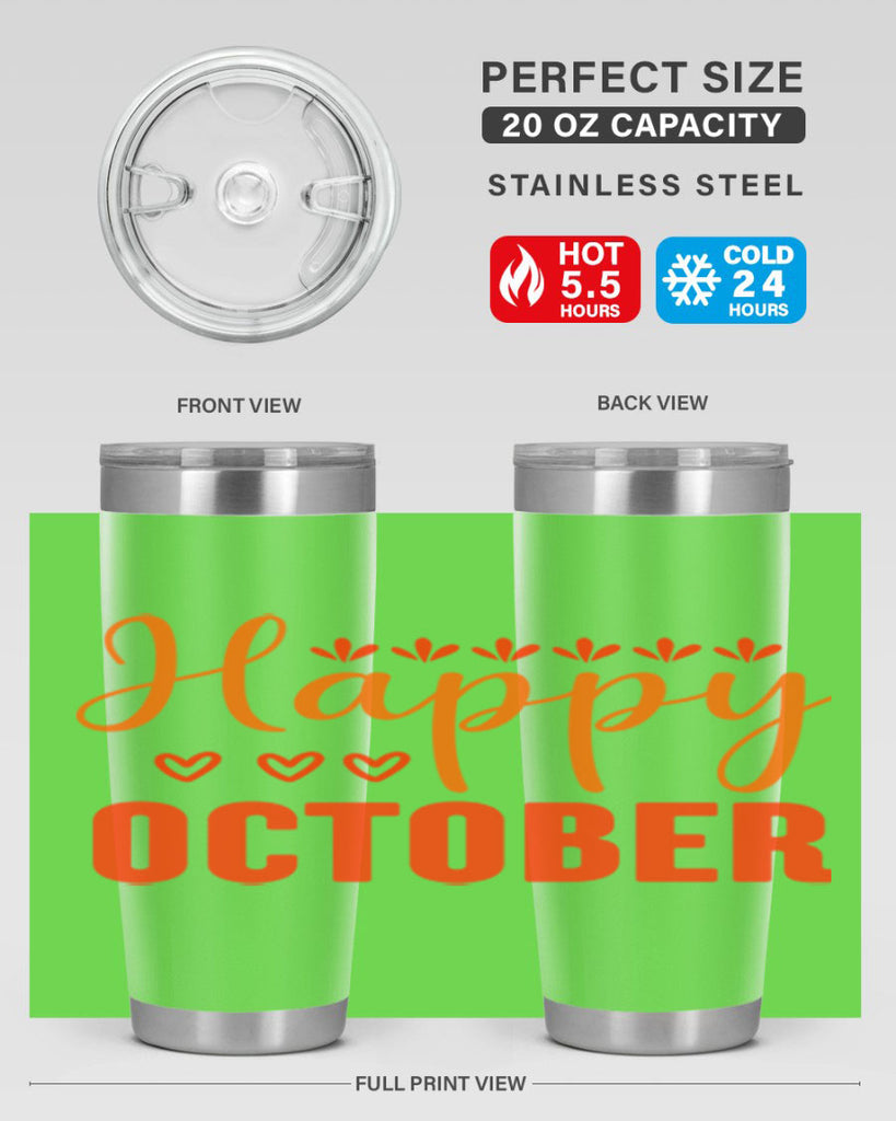 Happy October Design 237#- fall- Tumbler