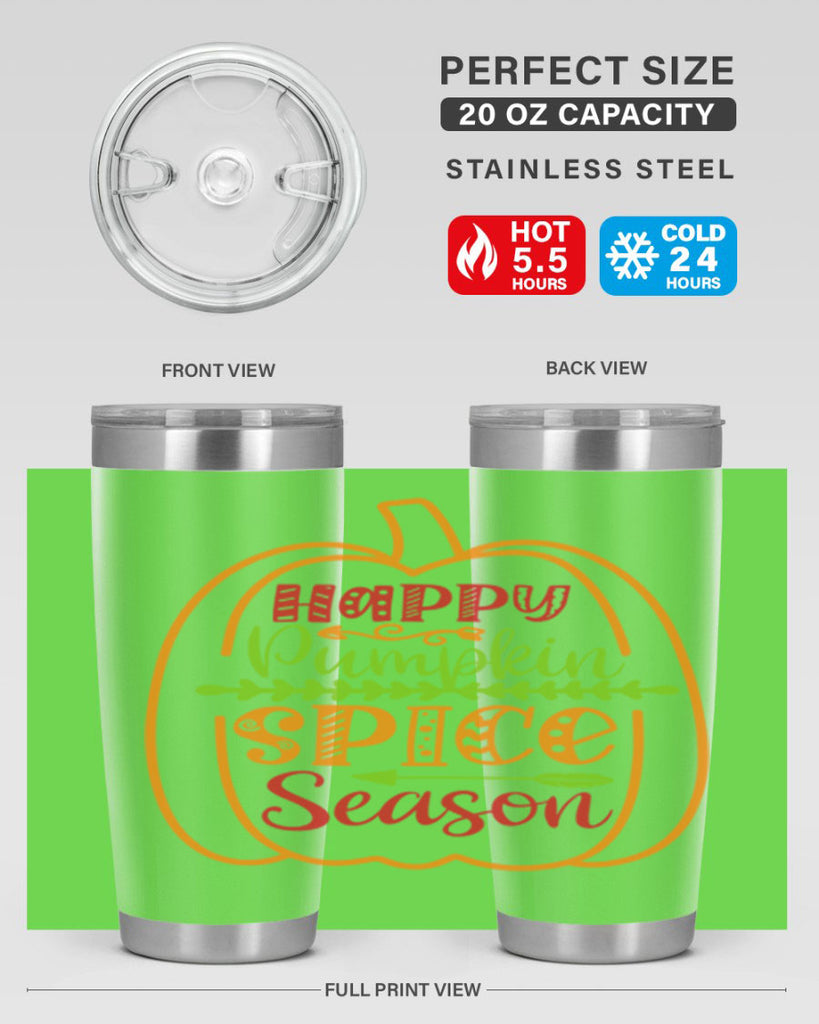 Happy Pumpkin Spice Season 243#- fall- Tumbler