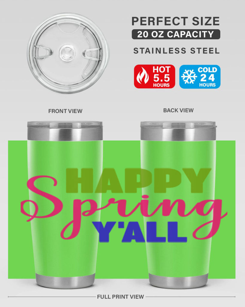 Happy Spring Y'all 168#- spring- Tumbler