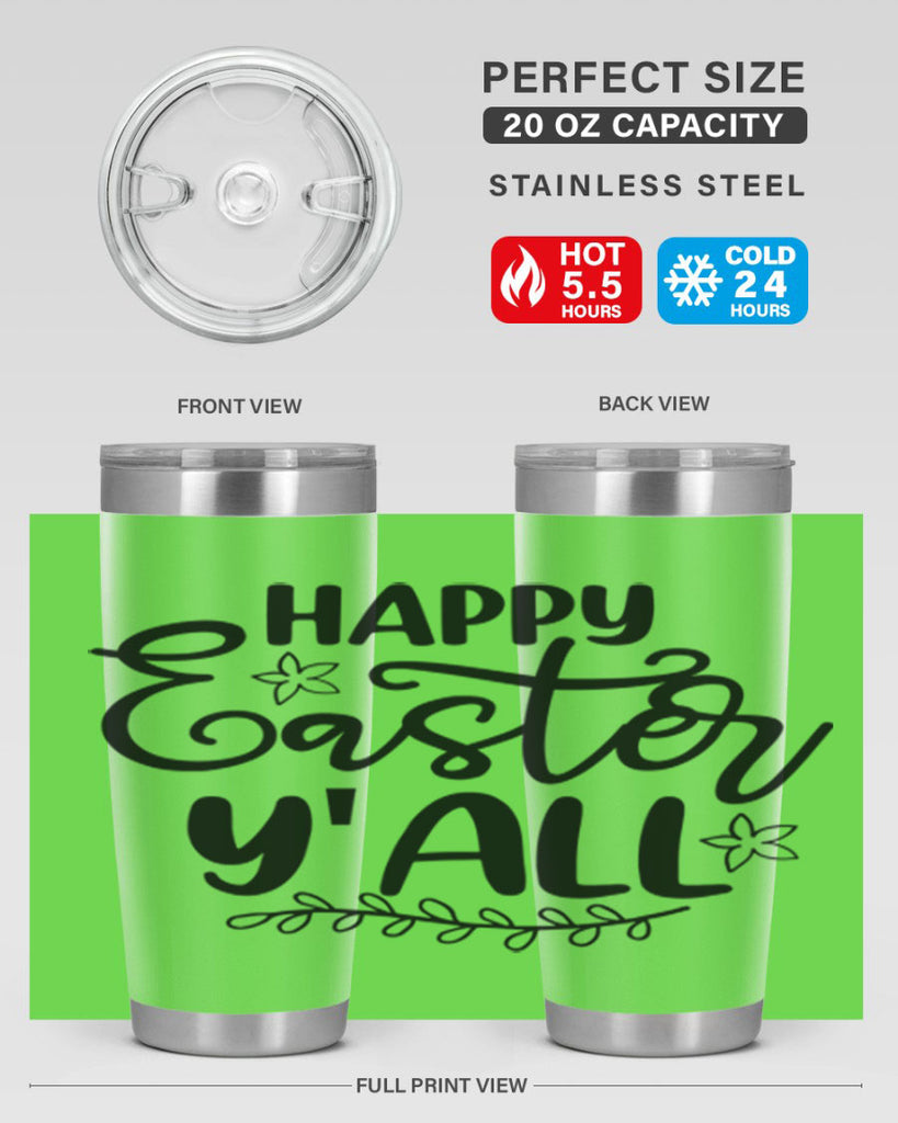 Happy easter yall  177#- spring- Tumbler