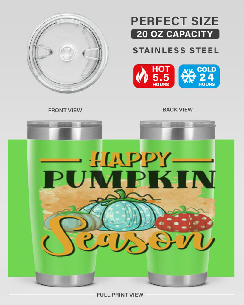 Happy pumpkin season 240#- fall- Tumbler