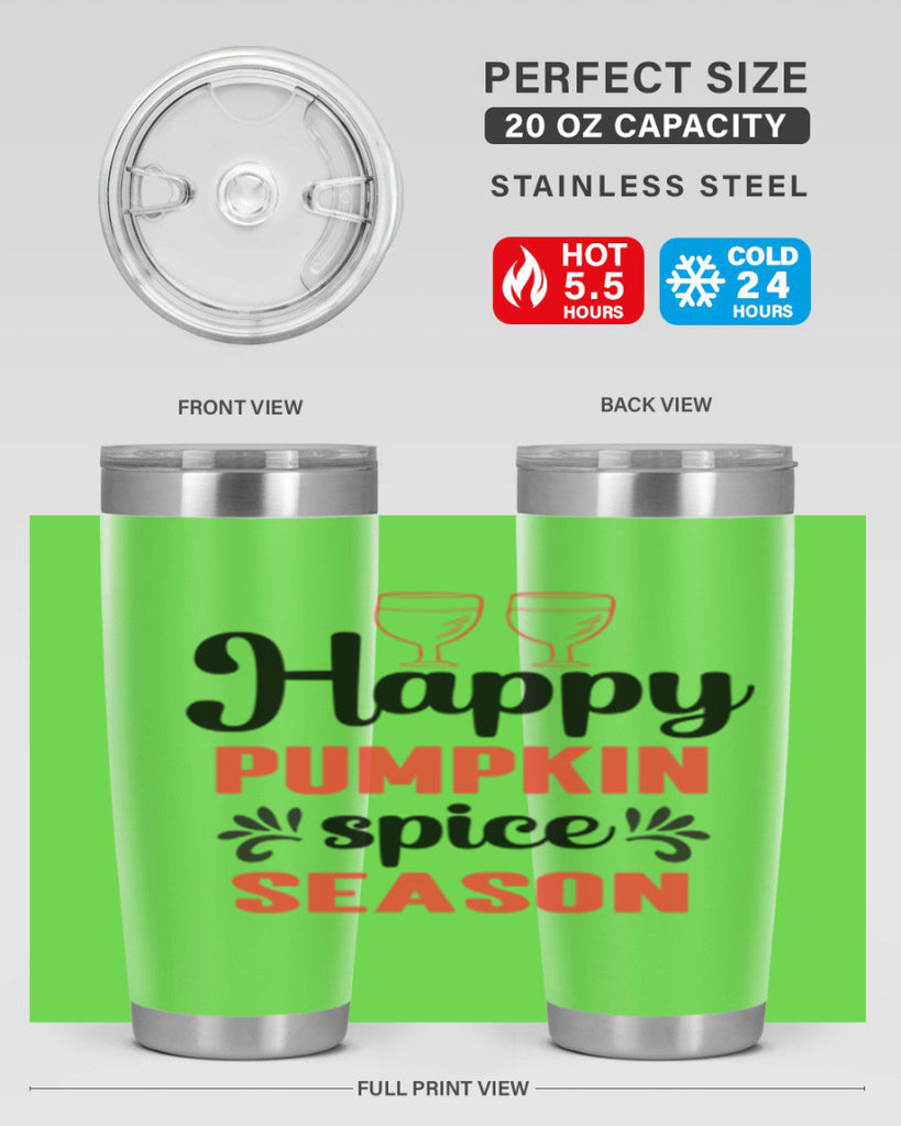 Happy pumpkin spice season 244#- fall- Tumbler