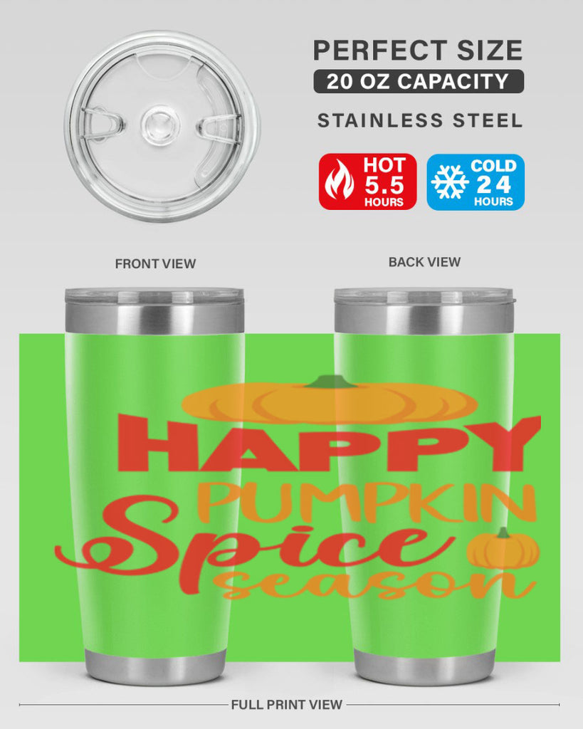 HappyPumpkinSpiceSeason 259#- fall- Tumbler