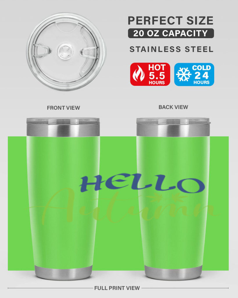 Hello Autumn 271#- fall- Tumbler