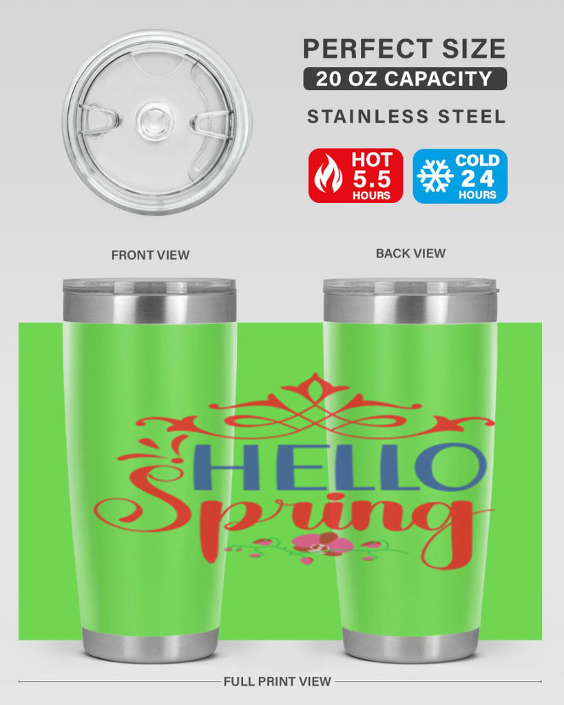 Hello Spring 211#- spring- Tumbler