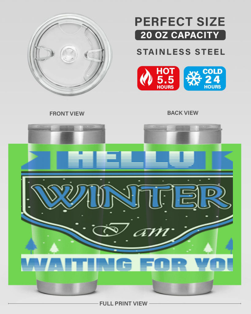 Hello Winter 164#- winter- Tumbler
