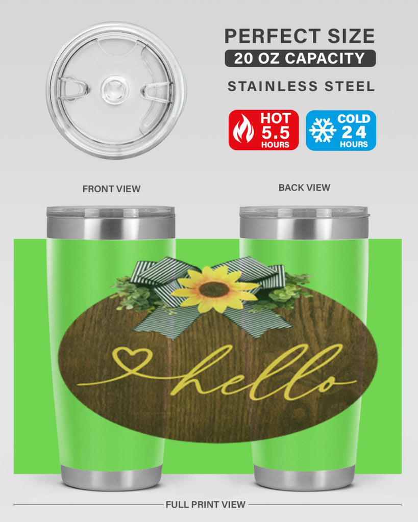 Hello heart Mockup182#- spring- Tumbler