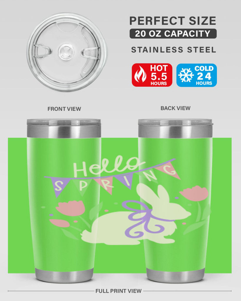 Hello spring bunny193#- spring- Tumbler