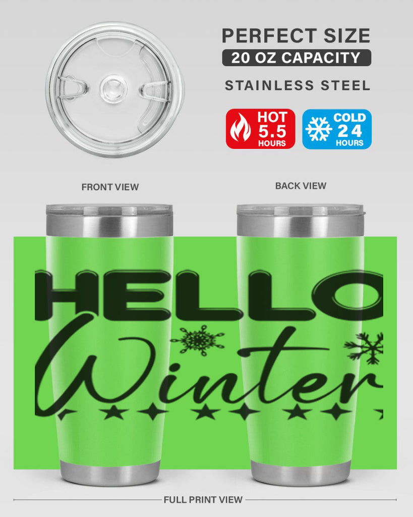 Hello winter 183#- winter- Tumbler