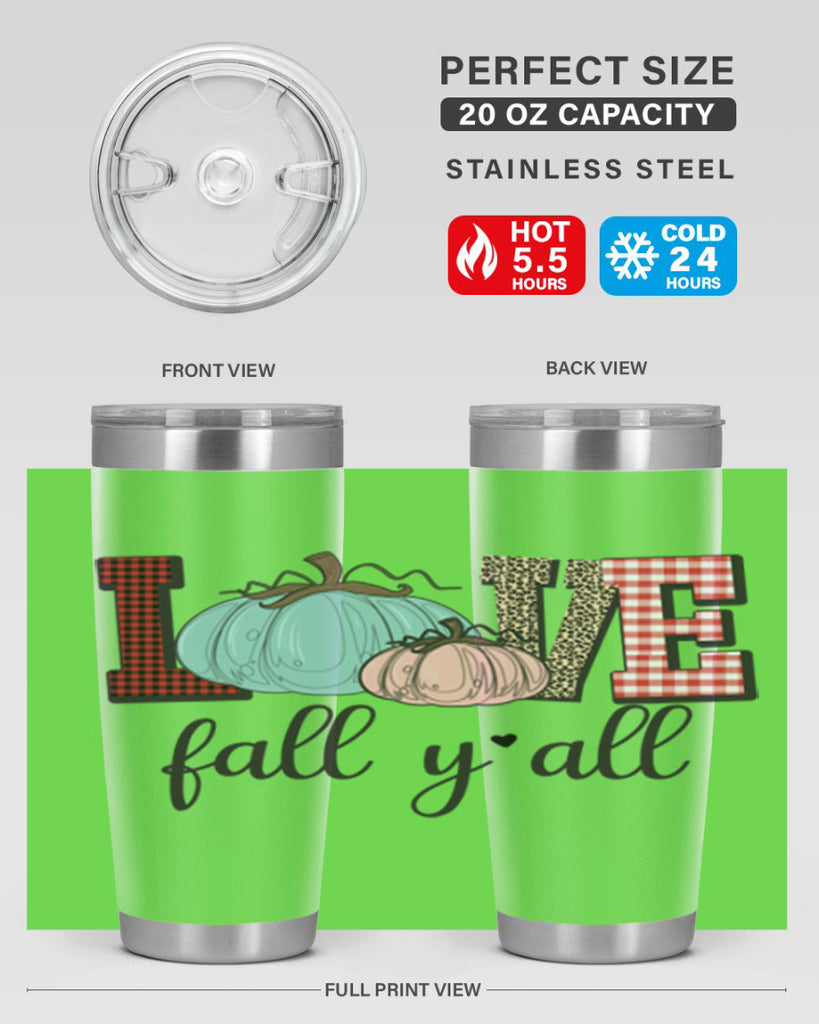 Love Fall Yall 409#- fall- Tumbler
