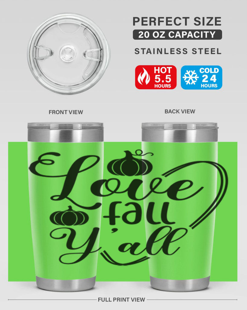 Love Fall Yall 412#- fall- Tumbler