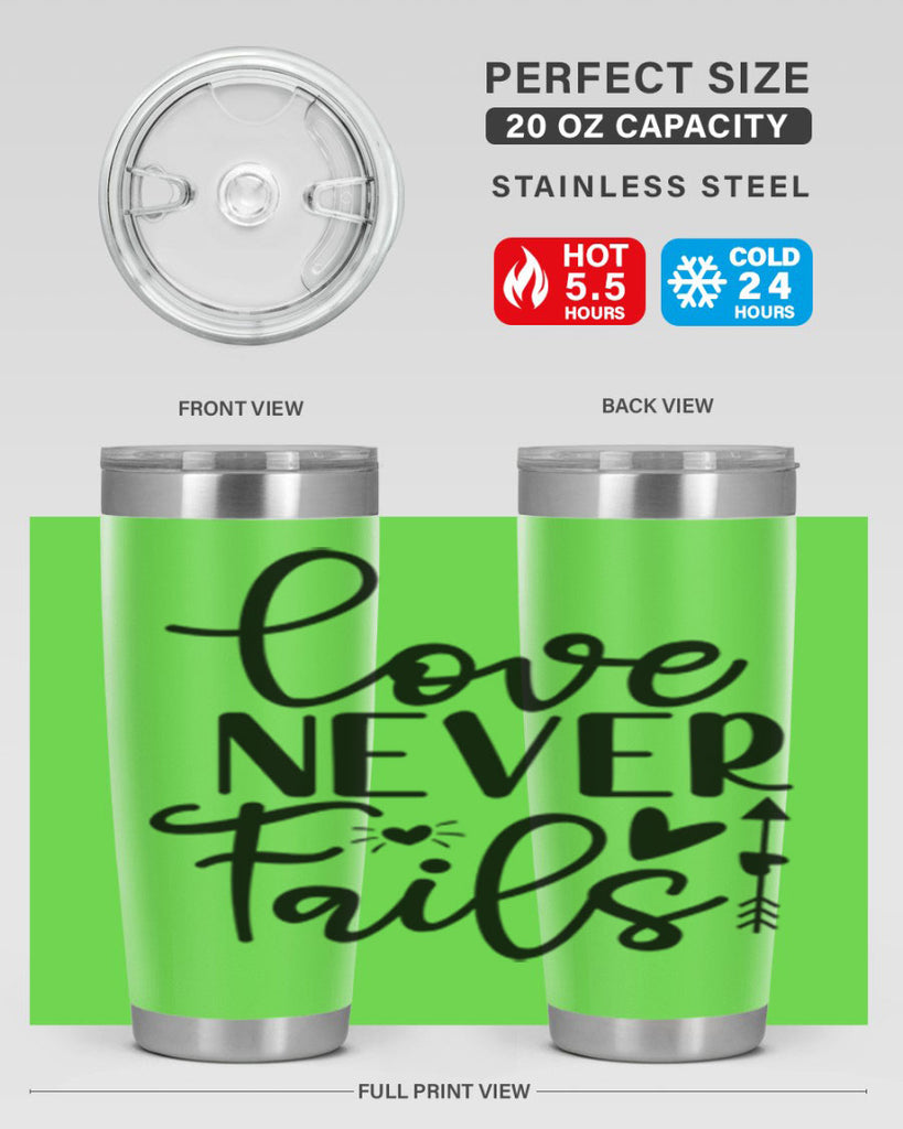 Love Never Fails 309#- winter- Tumbler