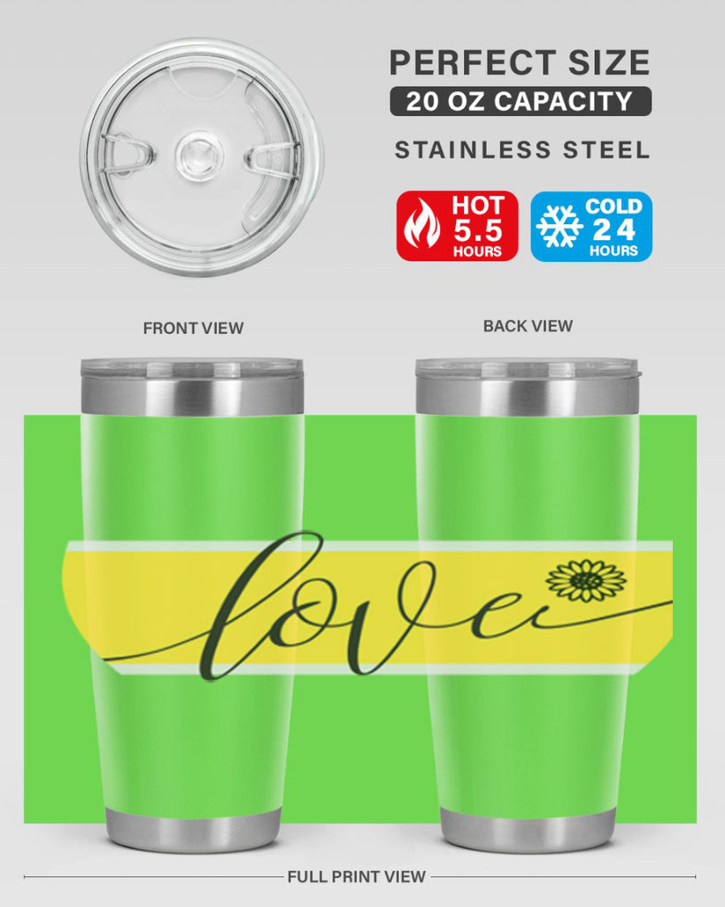 Love and daisy327#- spring- Tumbler