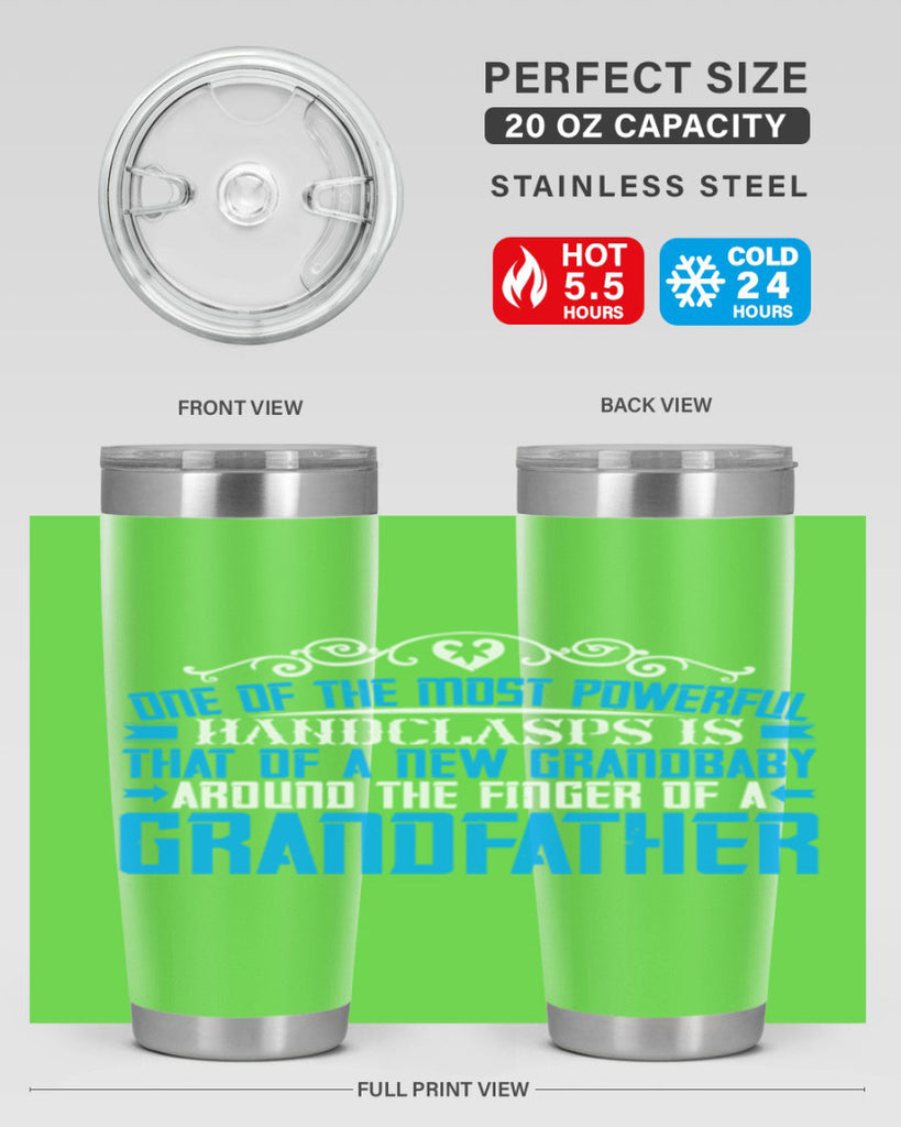 One of the most powerful handclasps is that of a new grandbaby 76#- grandpa - papa- Tumbler