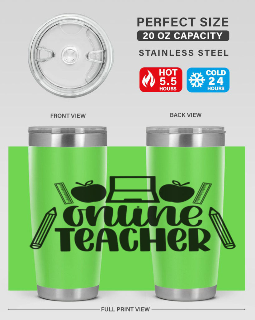 Online Teacher Style 61#- teacher- tumbler