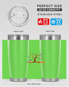 Owl With Pumpkin Halloween Tree A TurtleRabbit 16#- owl- Tumblers