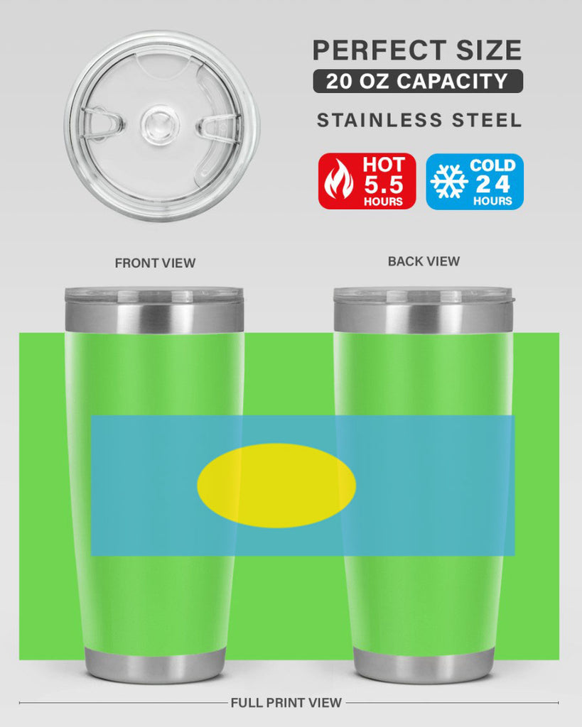 Palau 65#- world flags- Tumbler