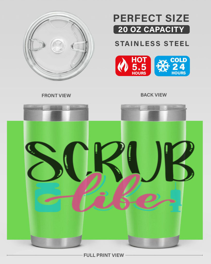 Scrub Life Style Style 46#- nurse- tumbler