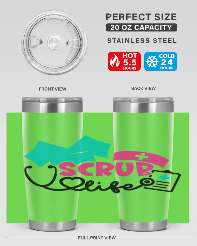 Scrub Life Style Style 47#- nurse- tumbler