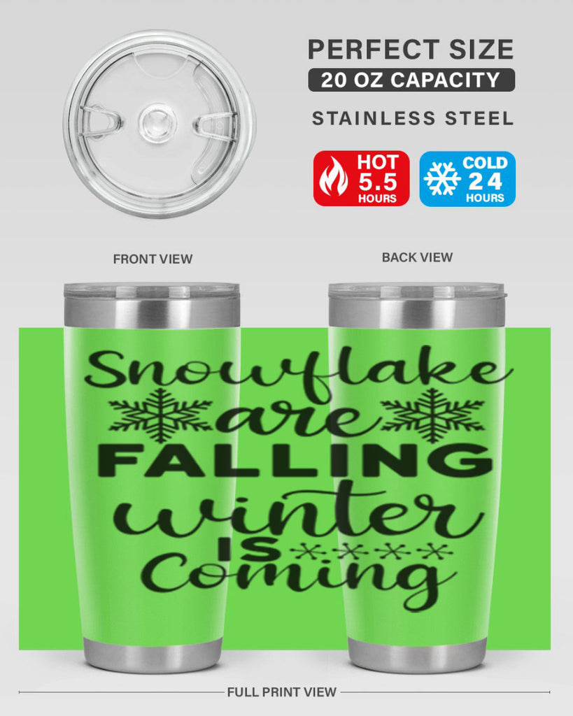 Snowflake Are Falling Winter Is 375#- winter- Tumbler