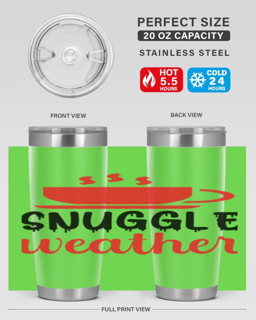 Snuggle weather 386#- winter- Tumbler