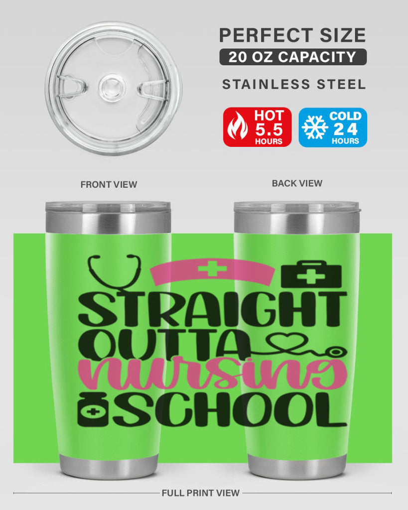 Straight Outta Nursing Style Style 26#- nurse- tumbler