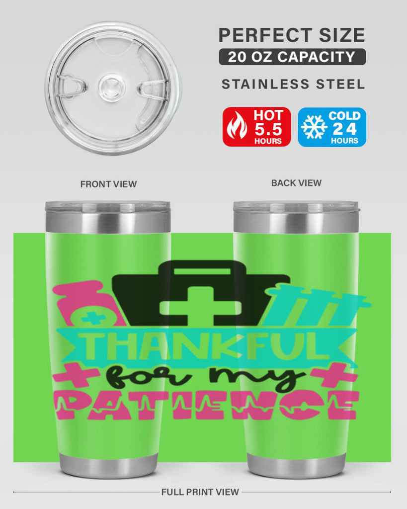 Thankful For My Patience Style Style 22#- nurse- tumbler