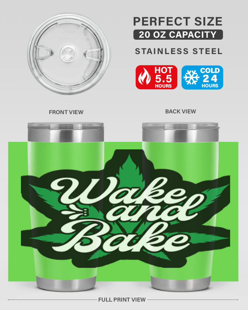 Wake and bake 273#- marijuana- Tumbler
