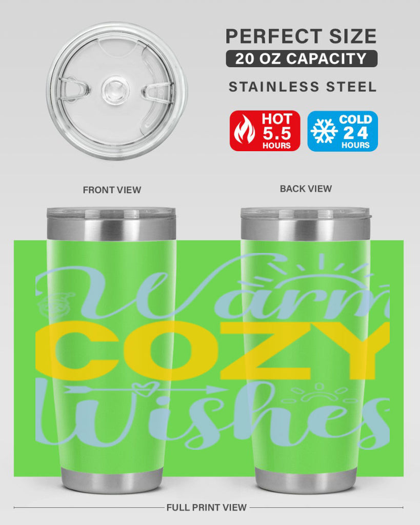 Warm cozy wishes447#- winter- Tumbler