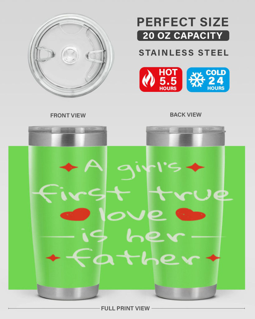 a girl’s first true 116#- fathers day- Tumbler
