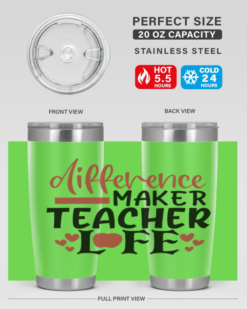 difference maker teacher life Style 184#- teacher- tumbler