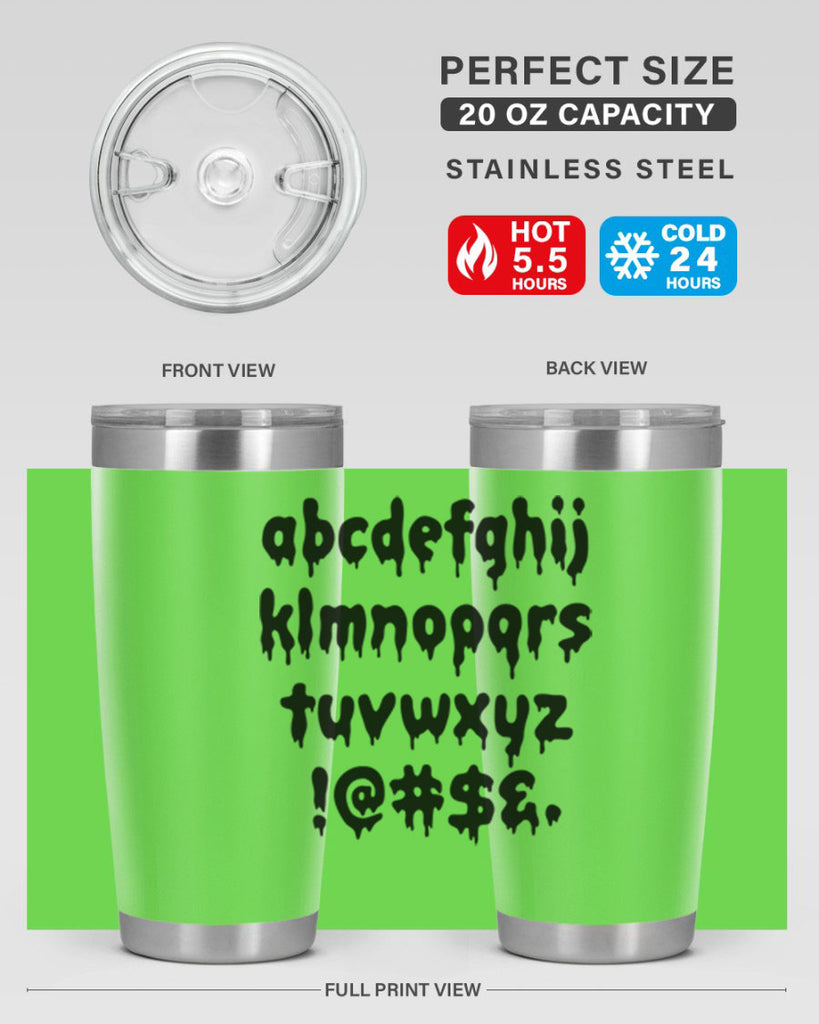 dripping lowercase 162#- black words phrases- Cotton Tank