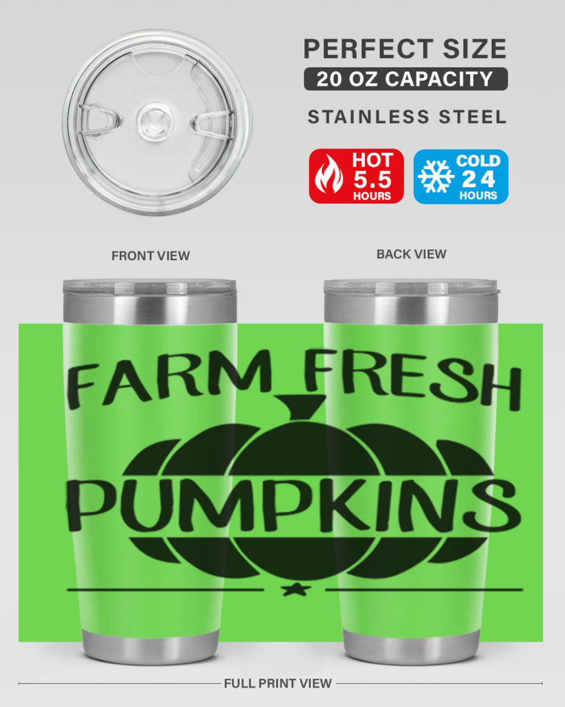 farm fresh pumpkins 173#- fall- Tumbler