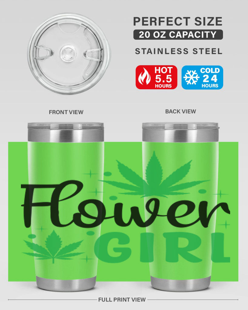 flower girl 83#- marijuana- Tumbler