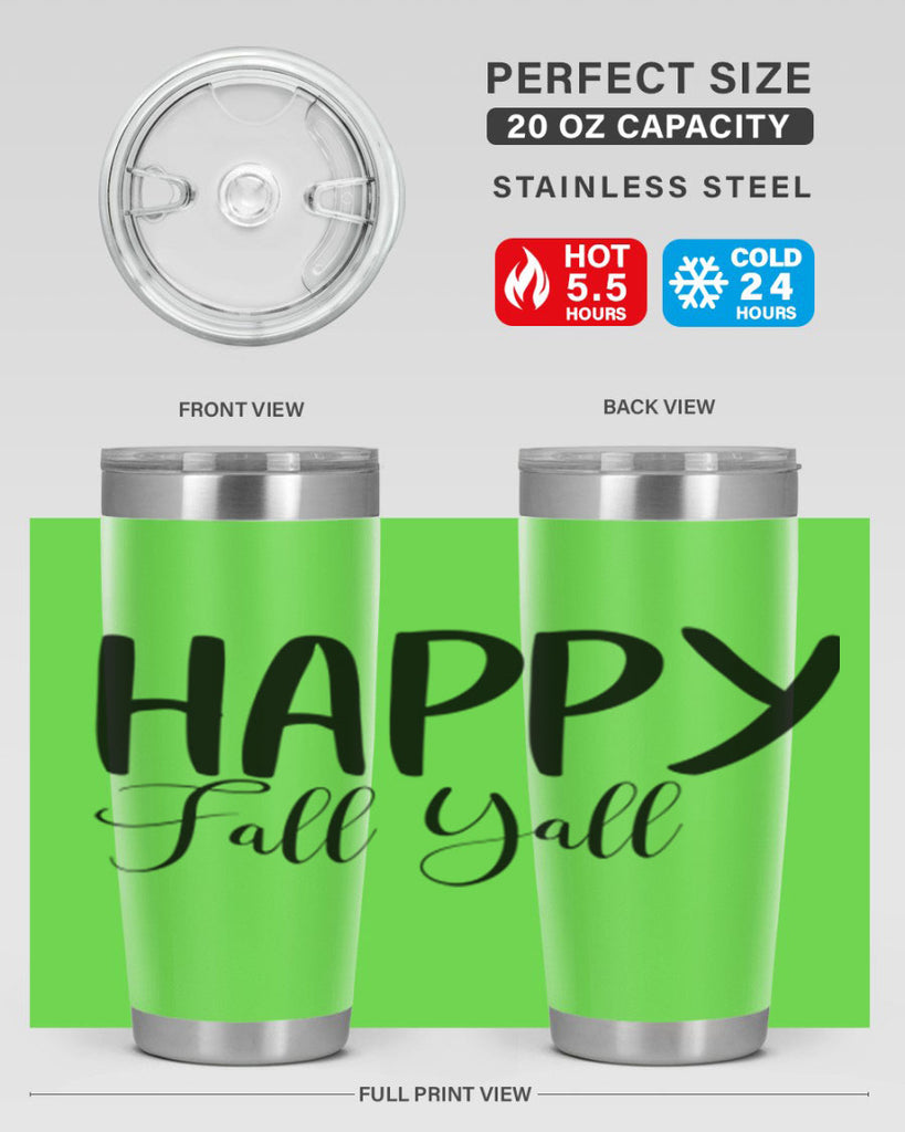 happy fall yall 230#- fall- Tumbler